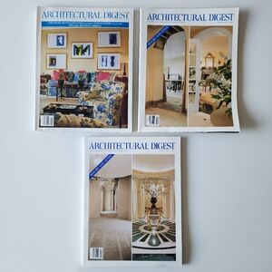 1996 Architectural Digest Magazines Christmas Gift Idea Decor Interior Design x3